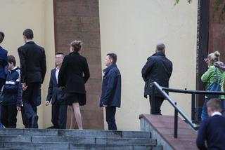 MINISTER BŁASZCZAK Z SYNEM NA ROZPOCZĘCIU ROKU.