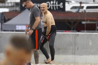 Kazimierz Marcinkiewicz na zawodach Enea Ironman w Gdyni