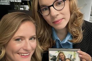 M jak miłość na planie. Julia (Marta Chodorowska), Sylwia (Hanna Turnau)