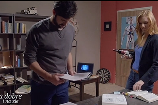 Na dobre i na złe odcinek 584, Wiktoria Condalida (Katarzyna Dąbrowska), Adam Krajewski (Grzegorz Daukszewicz)