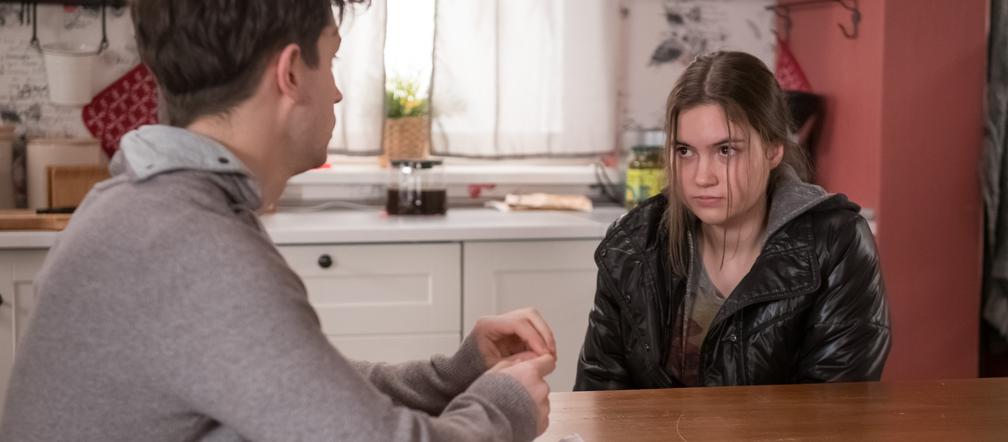 Na Wspólnej. Klara (Bernadetta Slapek), Norbert (Michał Malinowski)