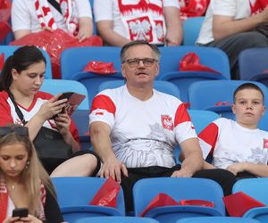 Kibice na meczu Polska - Mołdawia