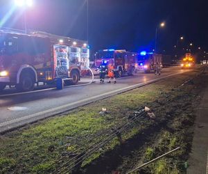 Ciężarówka przewrócił się na A1 w Nowym Dworze. Kierowca ranny, droga zablokowana!