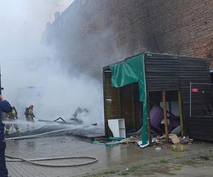 Pożar bazaru Różyckiego. To kolejny raz w ostatnich miesiącach