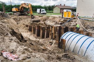 Budują zbiornik retencyjny przy siedleckiej Samochodówce