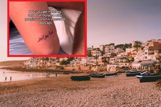 Turystka zaszalała w Maroku. Obcy ludzie namówili ją na tatuaż, teraz jest pośmiewiskiem Internetu [WIDEO]