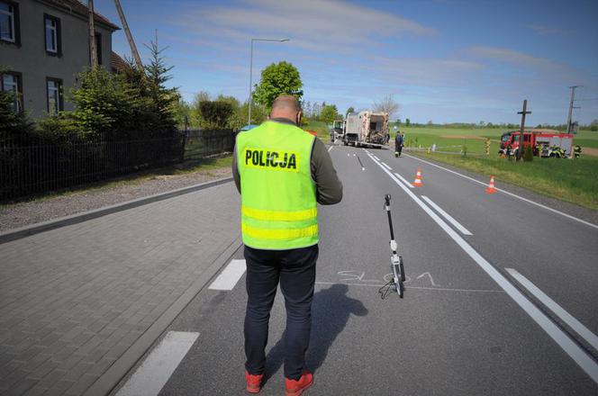 Śmiertelny wypadek motocyklisty na DK20