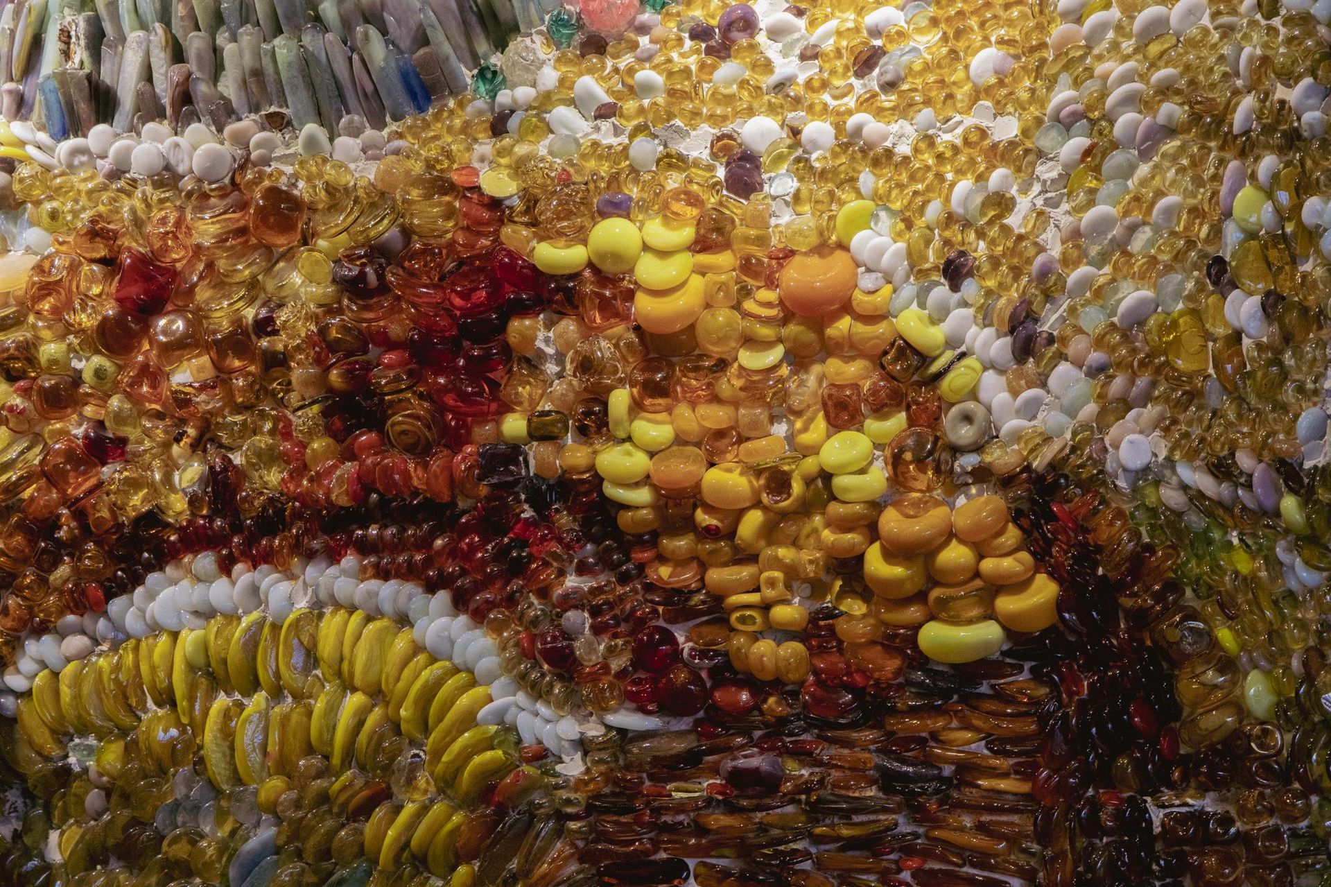 Mozaika szklana w Hotelu Tatry w Małem-Cichem, autorka: Krystyna Strachocka-Zgud