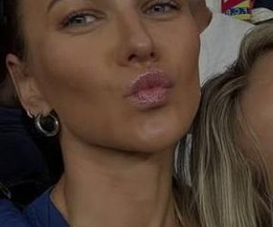 Anna Lewandowska na meczu Barcelony