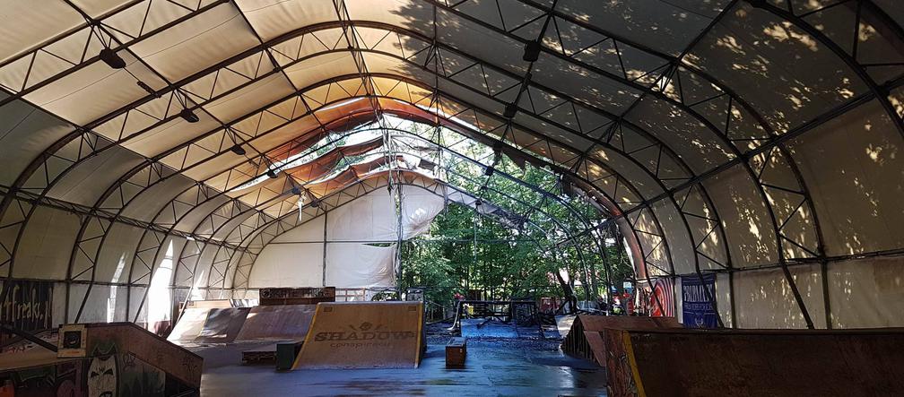 Skatepark po pożarze