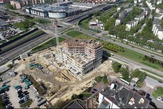 Budowa wieżowców Sky Trust przy Solidarności w Kielcach - wiosna 2024