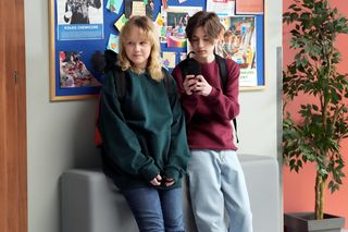 Barwy szczęścia, odc. 3227. Emilka (Jessica Frankiewicz), Emil (Artem Malszczuk)