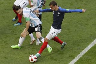 MŚ 2018: 1/8 Francja-Argentyna: Lionel Messi i Antoine Griezmann