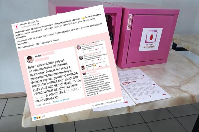 Darmowe podpaski dla uczennic to wspieranie ideologii LGBT? Tak twierdzi dyrektor jednej z polskich szkół