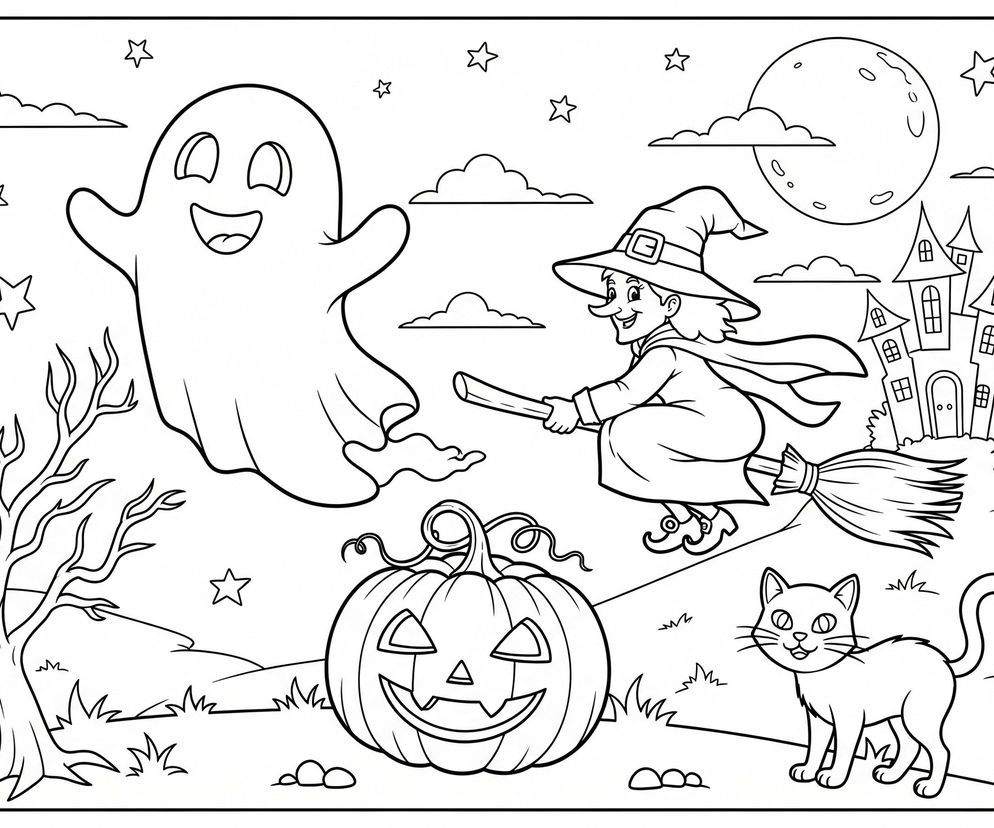 kolorowanka na halloween