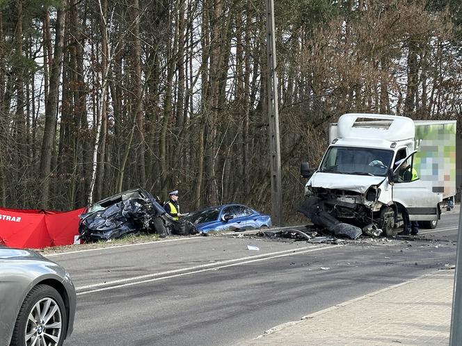 Tragedia w Klembowie. Z auta zostały strzępy, kierowca nie żyje. Są ranni