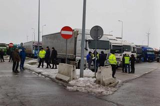 Przewoźnicy zaostrzają protest na Podkarpaciu
