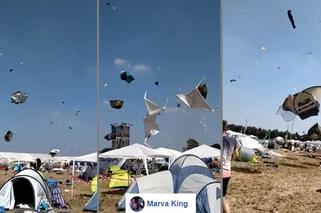 Latające namioty na festiwalu - niesamowite wideo podbija internet! [VIDEO]