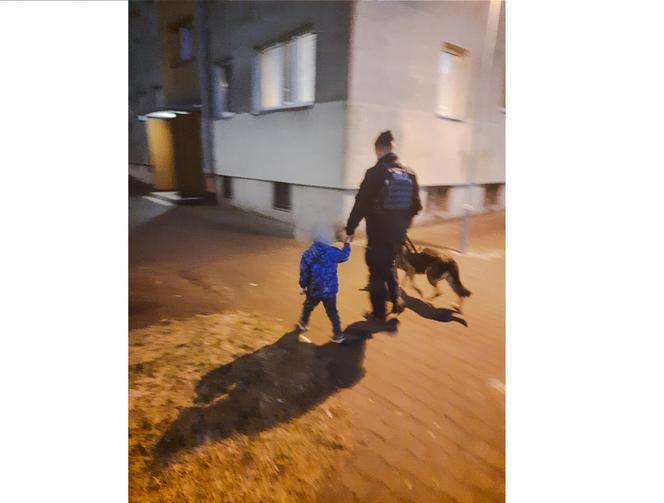 Na pomoc 4-letniemu chłopcu przybyli policjanci 