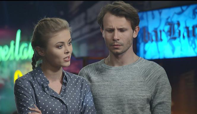 Pierwsza miłość po wakacjach 2018. Jowita (Joanna Opozda), Radek (Mateusz Banasiuk)