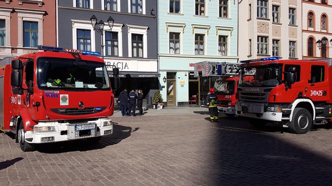 Zadymienie restauracji Chleb i Wino w Toruniu - interweniowali strażacy