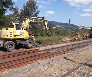 Rusza przebudowa kolejnego kawałka linii kolejowej Nowy Sącz – Chabówka.  Ekipy już pracują w terenie