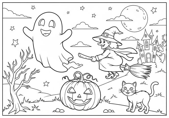 kolorowanka na halloween