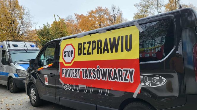 Protest taksówkarzy w Warszawie 16.10.2025