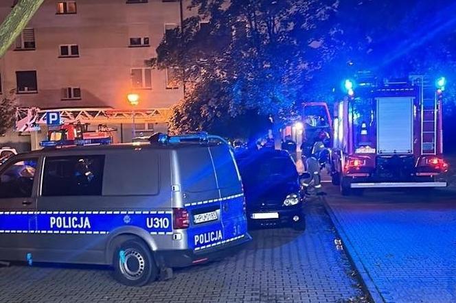 Ogień w wieżowcu w Lesznie. 20 osób ewakuowanych, jedna poszkodowana