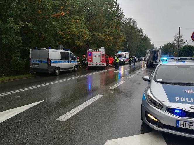 Wypadek z udziałem radiowozu w Tarnowskich Górach
