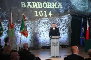 Andrzej Duda na Barbórce. Przemówił do górników