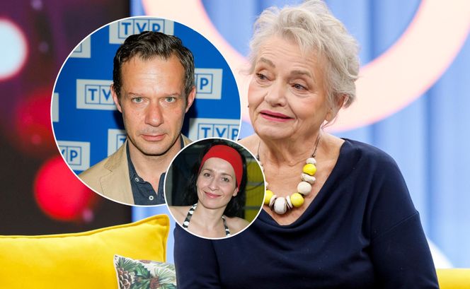 Anna Seniuk, jej syn i synowa