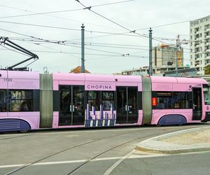Chopinowski tramwaj i pociąg metra w Warszawie