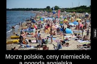 W tym roku pogoda jest bezlitosna dla turystów. No zobaczcie tylko te memy!