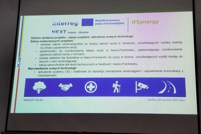 Przedsiębiorstwo Wodociągów i Kanalizacji w Siedlcach jest liderem projektu, a jego partnerem jest Komitet Wykonawczy Rady Miasta Iwano-Frankwisk. 