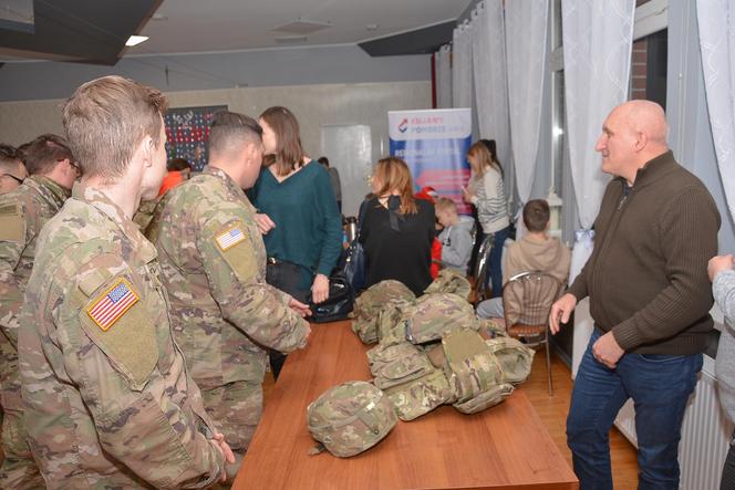 Spotkanie z żołnierzami amerykańskimi w gminie Łubianka zorganizowane przez Stowarzyszenie 553