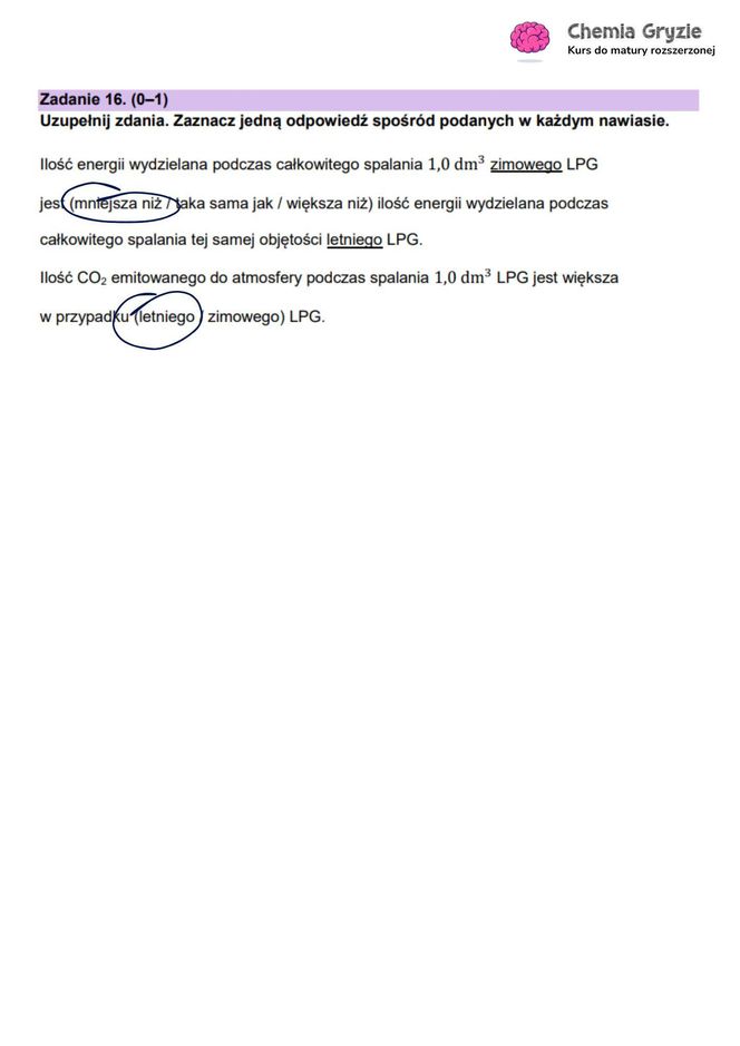 Matura 2025 chemia rozszerzona - odpowiedzi do wszystkich zadań z arkusza CKE 16.05.2025 - Formuła 2023