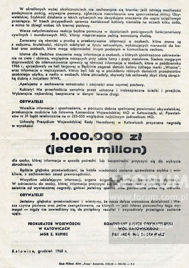 Krwawy ślad wampira z Zagłębia. Historia niedokończona