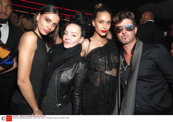 Robin Thicke i April Love Geary na urodzinach Richiego Aktivy