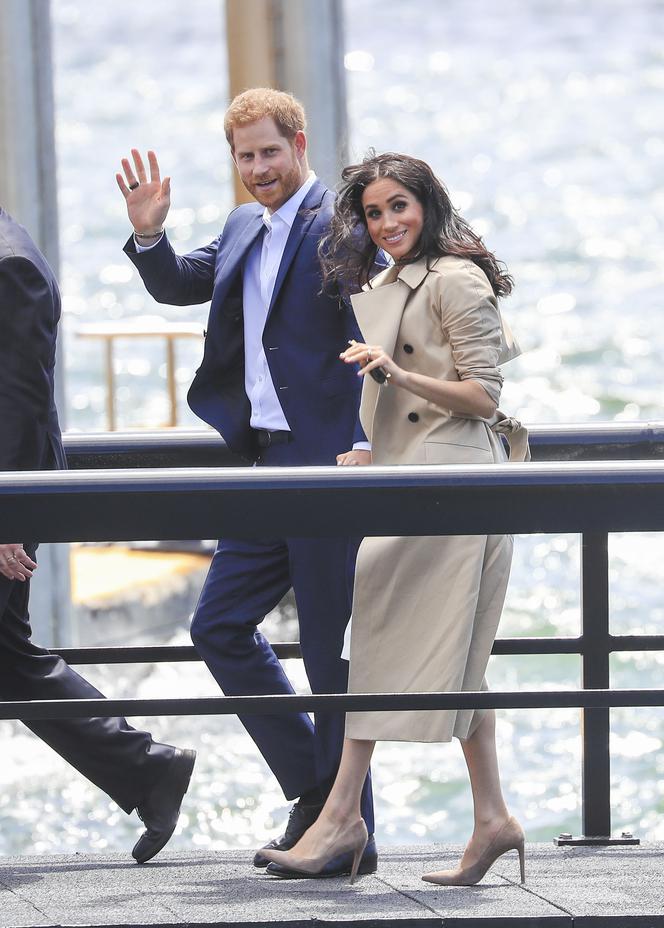 księżna Meghan Markle w ciąży i książę Harry w Australii