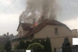 Piorun uderzył w dom jednorodzinny w Dąbczu