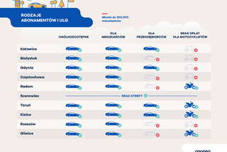 Ranking miast przyjaznych kierowcom - infografiki