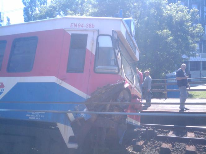 Warszawa Raków: Wypadek pociągu WKD