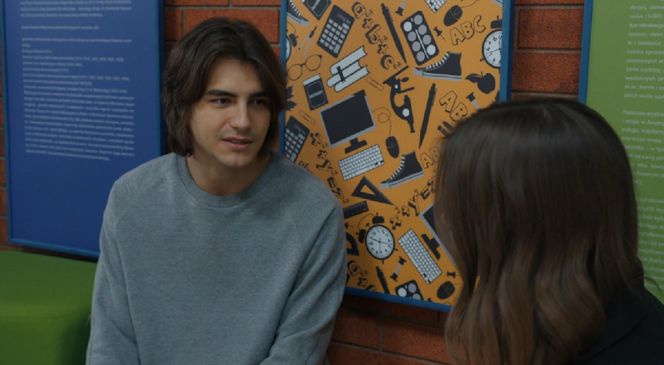 Barwy szczęścia, odcinek 3167. Romeo (Jacek Tyszkiewicz), Ewa (Gabriela Ziembicka)