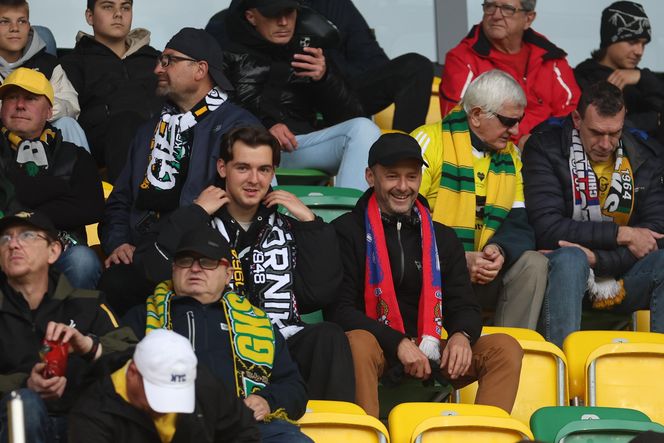 Kibice na meczu GKS Katowice - Lech Poznań