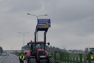 Protest rolników pod Poznaniem (11.03.2024)