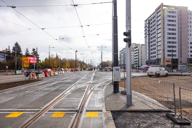 Budowa tramwaju na Stegny w Warszawie