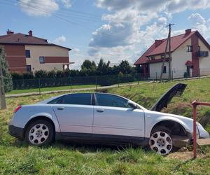 Wypadek w Tychowie. Poszkodowany kierowca Audi