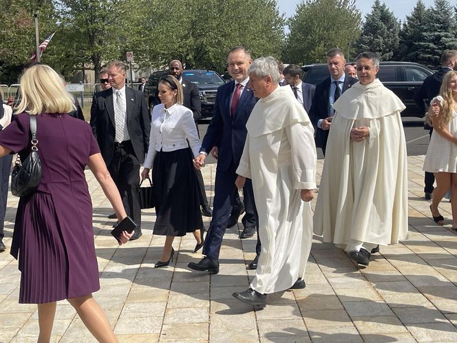 Karol Nawrocki z małżonką w USA. Tak przyjęto ich w Doleystown