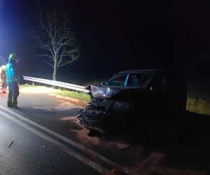 Wypadek na Lubelszczyźnie. Są poszkodowani, poważne utrudnienia po zderzeniu dwóch aut